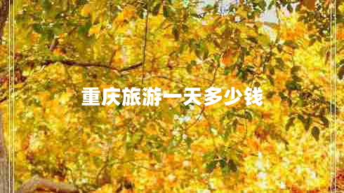 重慶旅游一天多少錢(qián)