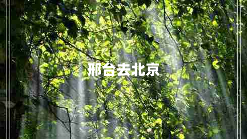 邢臺去北京