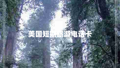 美國(guó)短期旅游電話卡