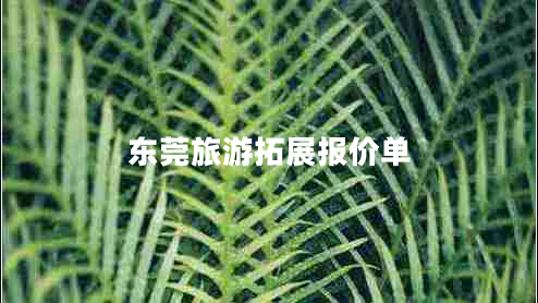 東莞旅游拓展報價(jià)單