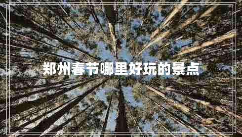 鄭州春節哪里好玩的景點(diǎn)