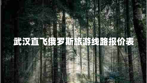 武漢直飛俄羅斯旅游線路報(bào)價(jià)表