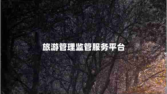 旅游管理監(jiān)管服務平臺