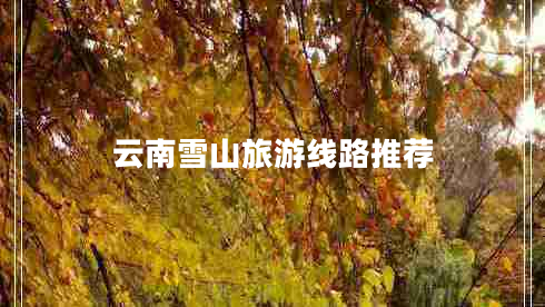 云南雪山旅游線路推薦