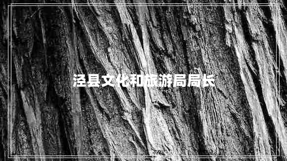 涇縣文化和旅游局局長(zhǎng)