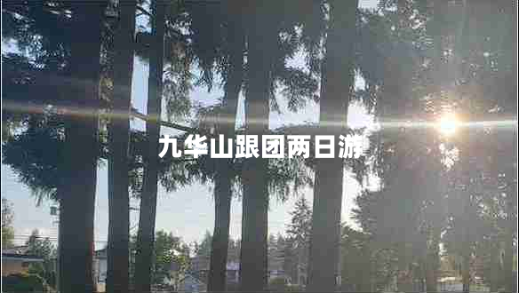 九華山跟團(tuán)兩日游