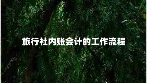 旅行社內(nèi)賬會計(jì)的工作流程
