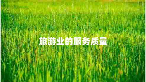 旅游業(yè)的服務質(zhì)量