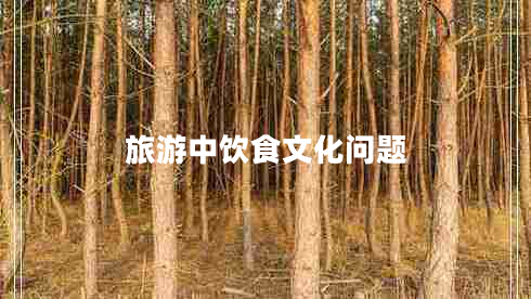 旅游中飲食文化問題