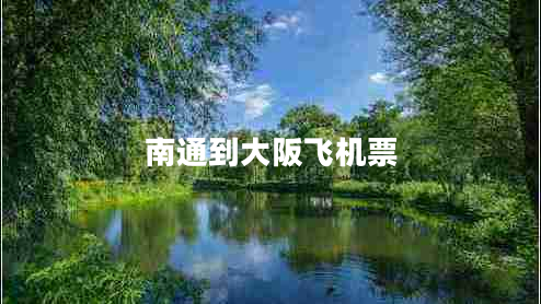 南通到大阪飛機(jī)票