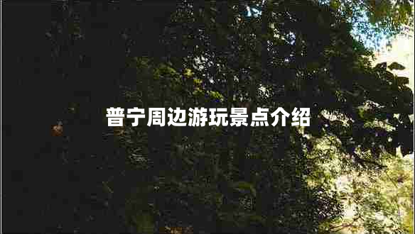 普寧周邊游玩景點(diǎn)介紹