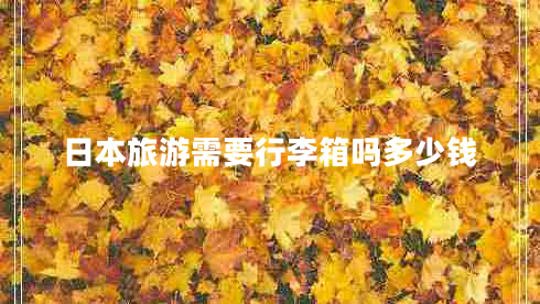日本旅游需要行李箱嗎多少錢(qián)