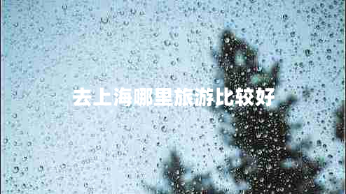 去上海哪里旅游比較好