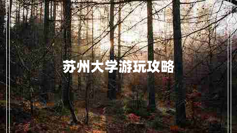 蘇州大學游玩攻略