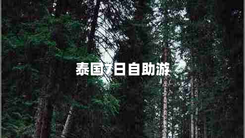 泰國7日自助游