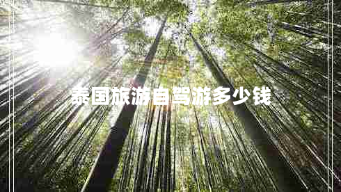 泰國旅游自駕游多少錢(qián)
