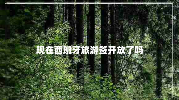 現(xiàn)在西班牙旅游簽開(kāi)放了嗎