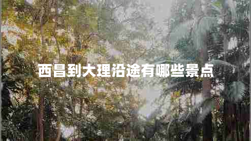 西昌到大理沿途有哪些景點