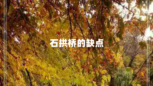 石拱橋的缺點