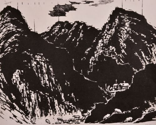 關(guān)于山中雪后的詩句背景