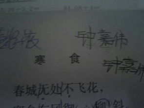 四級的古詩(shī)三首聽(tīng)寫(xiě)詩(shī)句
