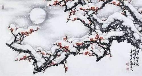 梅花雪景詩句古詩詞