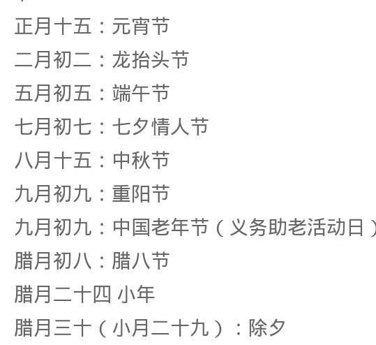 排著(zhù)順序關(guān)于各個(gè)節日的詩(shī)句