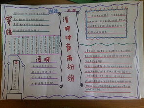 關(guān)于青明的詩句手抄報