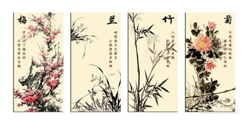 贊美梅蘭竹菊的古詩句楷書,贊美梅蘭竹菊的古詩句英語,梅蘭竹菊四君子的古詩句