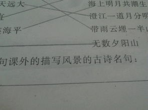 課外春天景物的古詩句