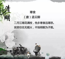 清明節古詩(shī)句子