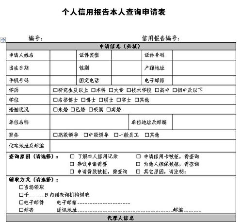 個(gè)人信用報(bào)告(個(gè)人信用報(bào)告委托書)