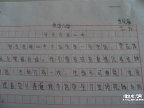 有關(guān)安全作文開(kāi)頭結(jié)尾