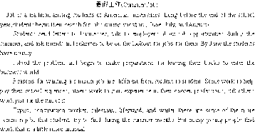 關(guān)于暑假兼職的英語作文(暑假英語作文：暑假兼職)