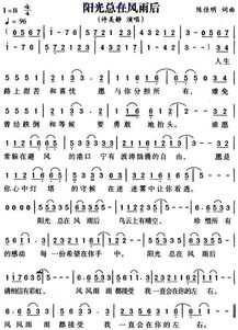 陽光總在風雨后作文開頭結尾