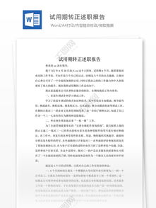 試用期轉(zhuǎn)正總結(jié)報告(試用期員工轉(zhuǎn)正,工作總結(jié),公司員工轉(zhuǎn)正總結(jié)報告)