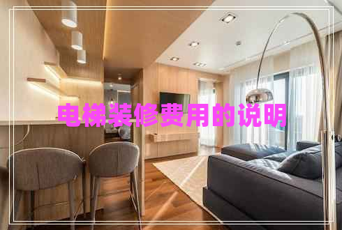 電梯裝修費(fèi)用的說明