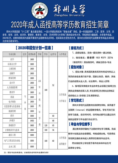 鄭州成人大專(zhuān)自考本科