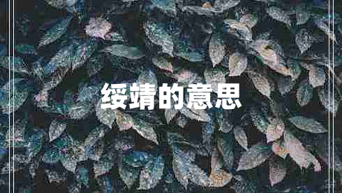 綏靖的意思