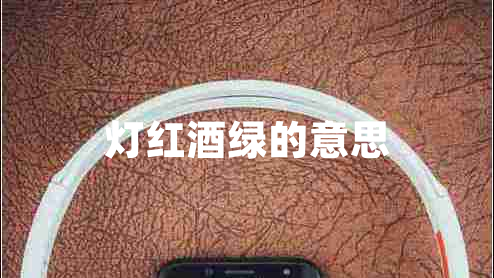 燈紅酒綠的意思