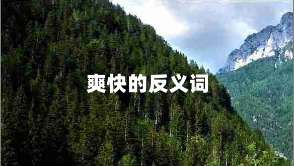 爽快的反義詞