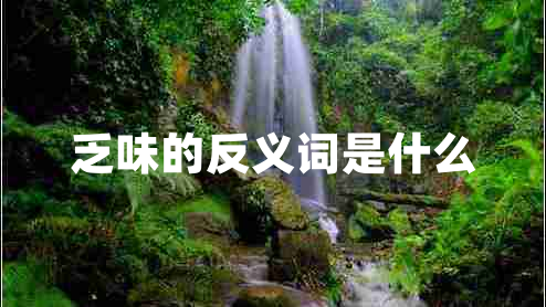 乏味的反義詞是什么