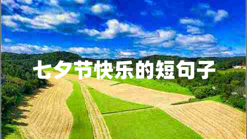七夕節(jié)快樂(lè)的短句子
