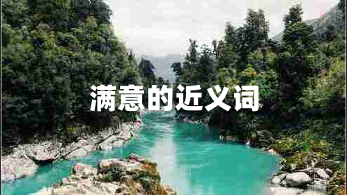 滿(mǎn)意的近義詞