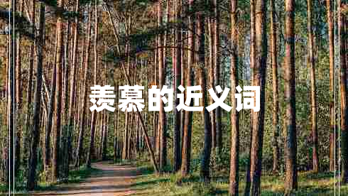 羨慕的近義詞