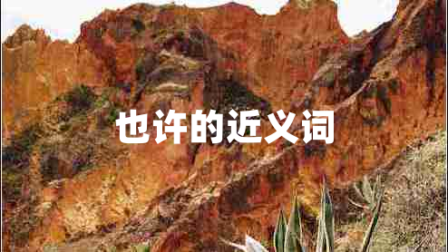 也許的近義詞