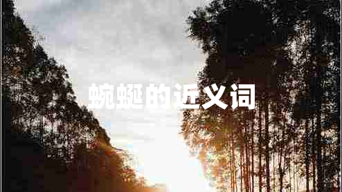蜿蜒的近義詞