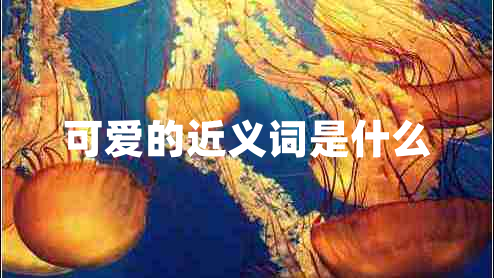可愛的近義詞是什么