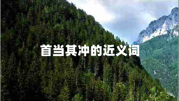 首當(dāng)其沖的近義詞