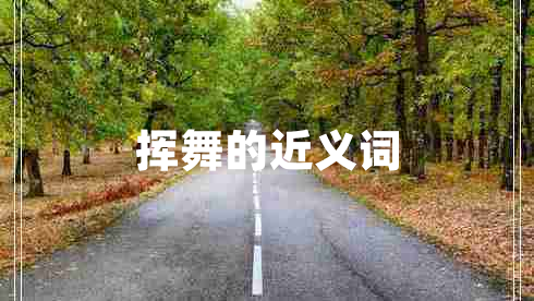 揮舞的近義詞